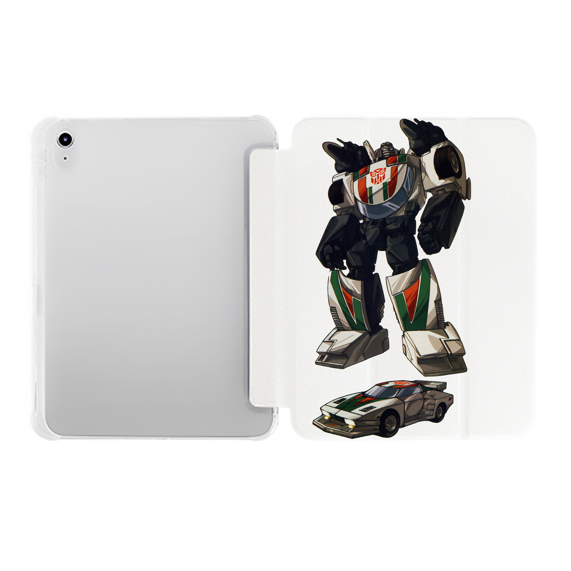 （画像用）  IPad ケース ペン収納付き 三つ折りスタンド PUレザー×シリコン 対応機種9.5/10.5/10.9インチ